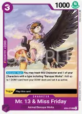 Card art for Mr.13 &amp; Ms.Friday (OP04-073)