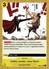 Card art for Diable Jambe Joue Shot (OP04-116)