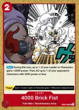 Card art for Four Thousand-Brick Fist (OP05-020)