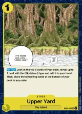 Card art for Upper Yard (OP05-117)