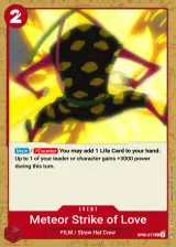 Card art for Meteor-Strike of Love (OP06-017)