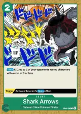Card art for Shark Arrows (OP06-040)