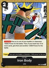 Card art for Iron Body (OP07-095)