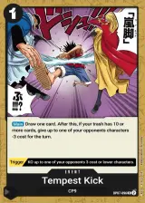 Card art for Tempest Kick (OP07-096)