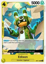Card art for Edison (OP07-100)