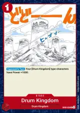 Card art for Drum Kingdom (OP08-020)