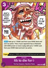 Card art for It&#39;s to Die For... (OP08-076)