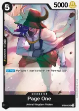 Card art for Page One (OP08-092)