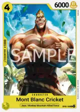 Card art for Mont Blanc Cricket (OP08-108)
