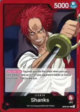 Card art for Shanks (OP09-001)