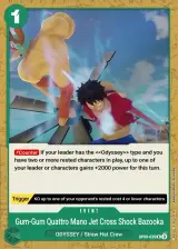 Card art for Gum-Gum Cuatro Jet Cross Shock Bazooka (OP09-039)