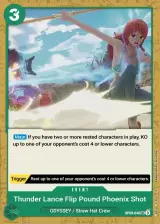 Card art for Thunder Lance Flip Caliber Phoenix Shot (OP09-040)