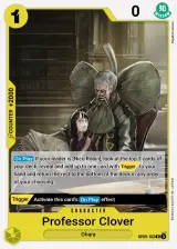 Card art for Professor Clover (OP09-102)
