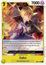 Card art for Sabo (OP09-104)