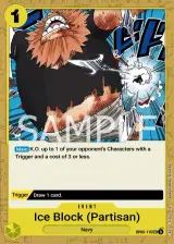 Card art for Ice Block Partisan (OP09-115)