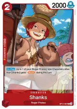 Card art for Shanks (OP12-007)