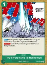 Card art for Two-Sword Style Rashomon (OP12-038)