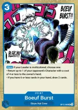 Card art for Boeuf Burst (OP12-060)