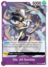 Card art for Ms. All Sunday (OP12-075)