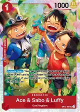 Card art for Ace &amp; Sabo &amp; Luffy (OP13-007)