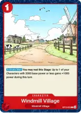 Card art for Windmill Village (OP13-022)