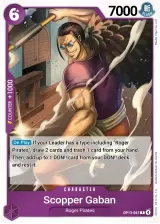 Card art for Scopper Gaban (OP13-067)