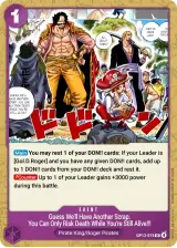 Card art for Guess We&#39;ll Have Another Scrap. You Can Only Risk Death While You&#39;re Still Alive!! (OP13-075)