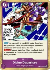 Card art for Divine Departure (OP13-076)
