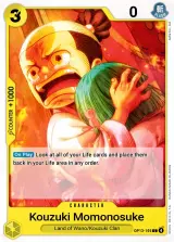Card art for Kouzuki Momonosuke (OP13-105)
