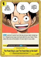 Card art for The One Who Is the Most Free Is the Pirate King!!! (OP13-116)