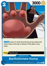 Card art for Bartholomew Kuma (ST03-010)