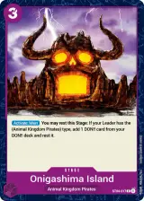 Card art for Onigashima Island (ST04-017)