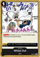 Card art for White Out (ST06-016)