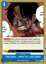 Card art for Take That Back!! Take Back What You Said!! (ST22-016)