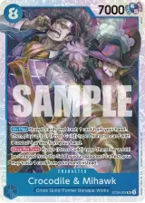 Card art for Crocodile &amp; Mihawk (ST25-003)