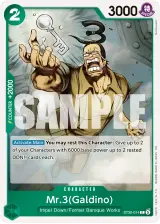 Card art for Mr.3(Galdino) (ST30-014)
